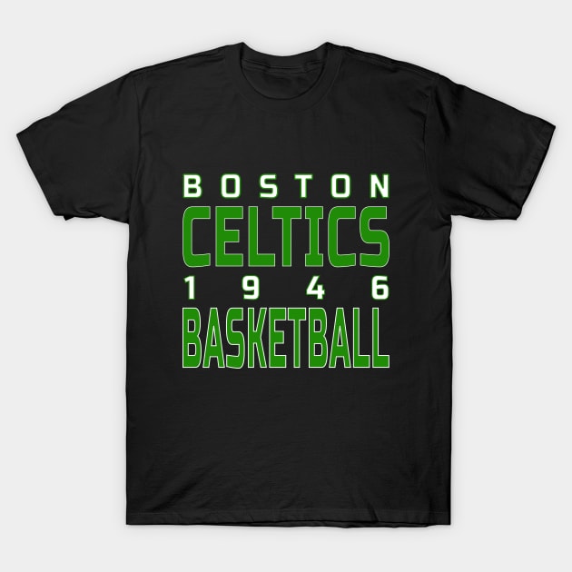 Boston Celtics Basketball Classic T-Shirt by Medo Creations